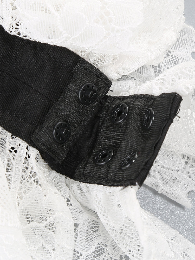 Eleganter Body Blazer mit Spitzen-Details