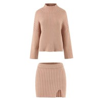 Strick-Set mit schickem Schlitz