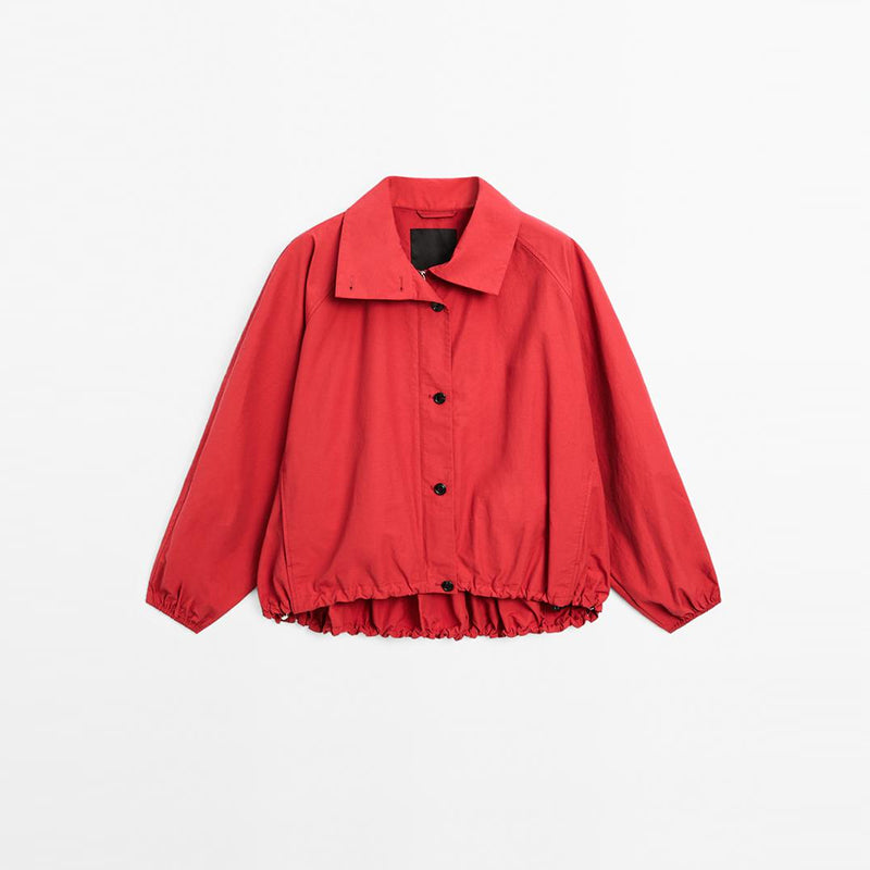 Modische Übergangsjacke in Rot