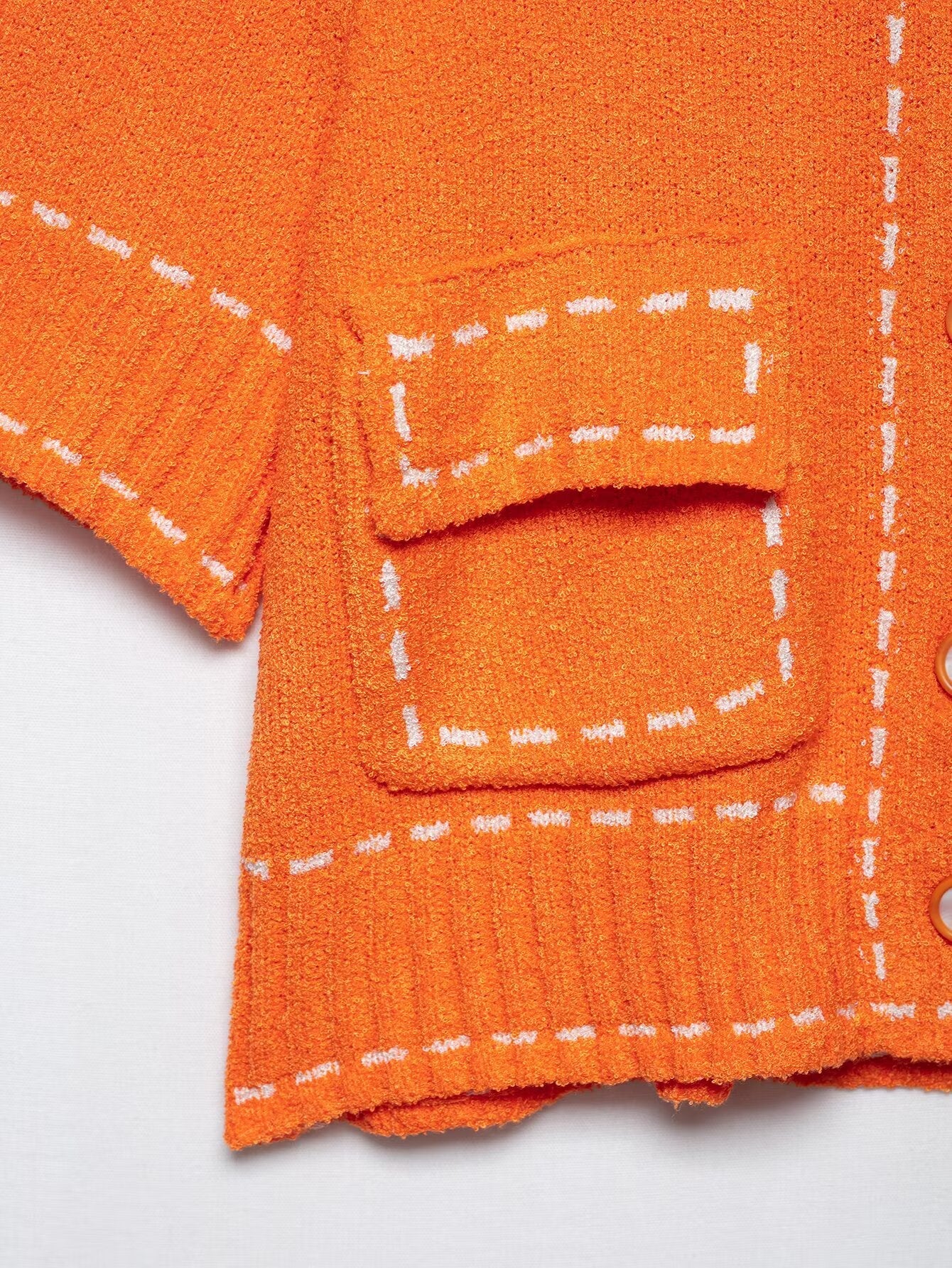 Strickjacke mit runden Hals