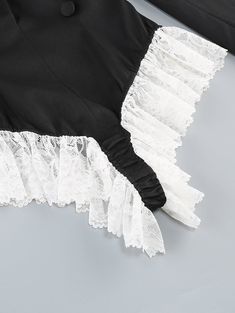 Jumpsuit mit Spitzen-Details