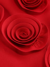 Verspieltes Mini-Kleid mit Blumen-Details