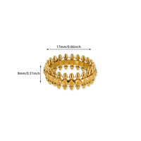 Vintage-Kugelringe aus Edelstahl