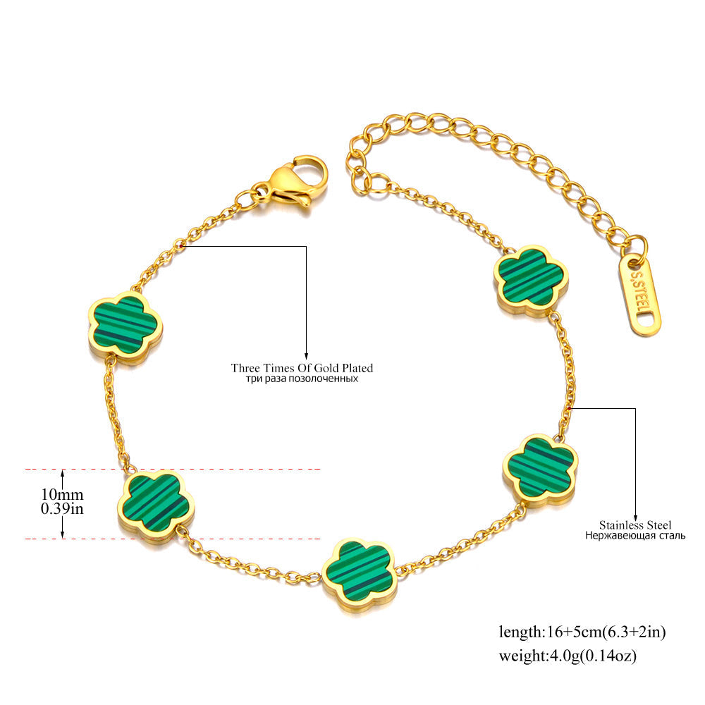 Muschel-Blumen-Armband