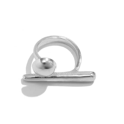 Extravaganter offener Ring im Punk-Stil