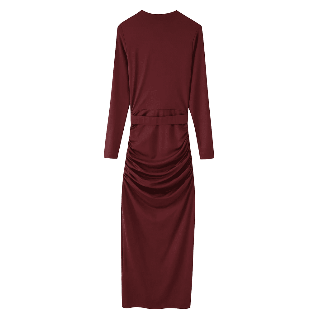 Midi-Partykleid mit V-Ausschnitt