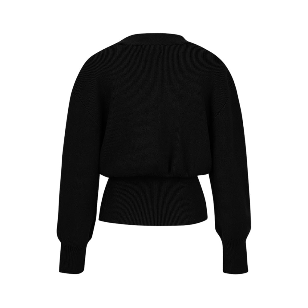 Strickjacke mit ungewöhnlichen Knopf