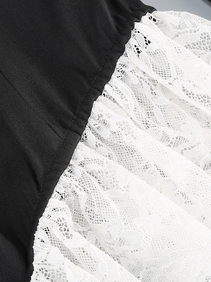 Eleganter Body Blazer mit Spitzen-Details