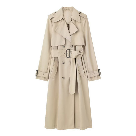 Klassischer Trenchcoat in elegantem Beige