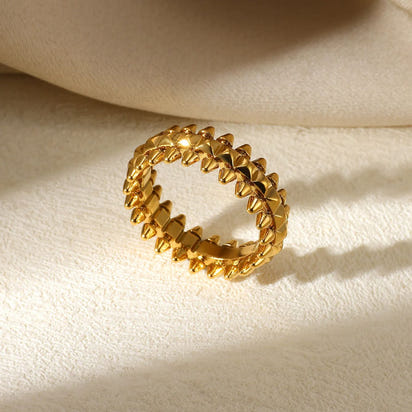 Vintage-Kugelringe aus Edelstahl