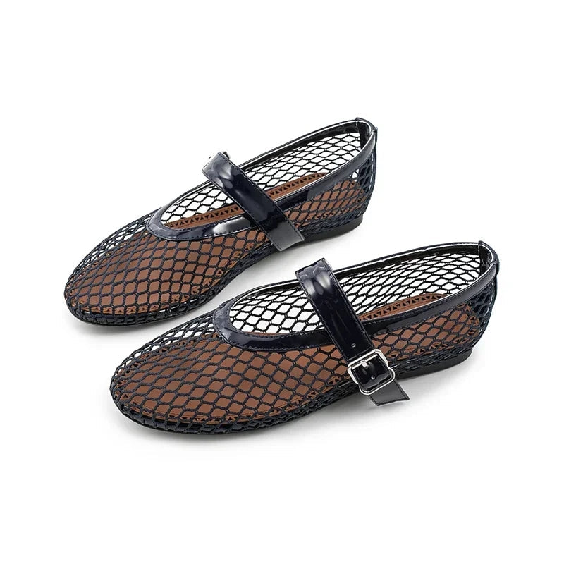 Retro-Angler-Sandalen für Damen