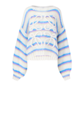 Damen-Strickpullover, gestreift