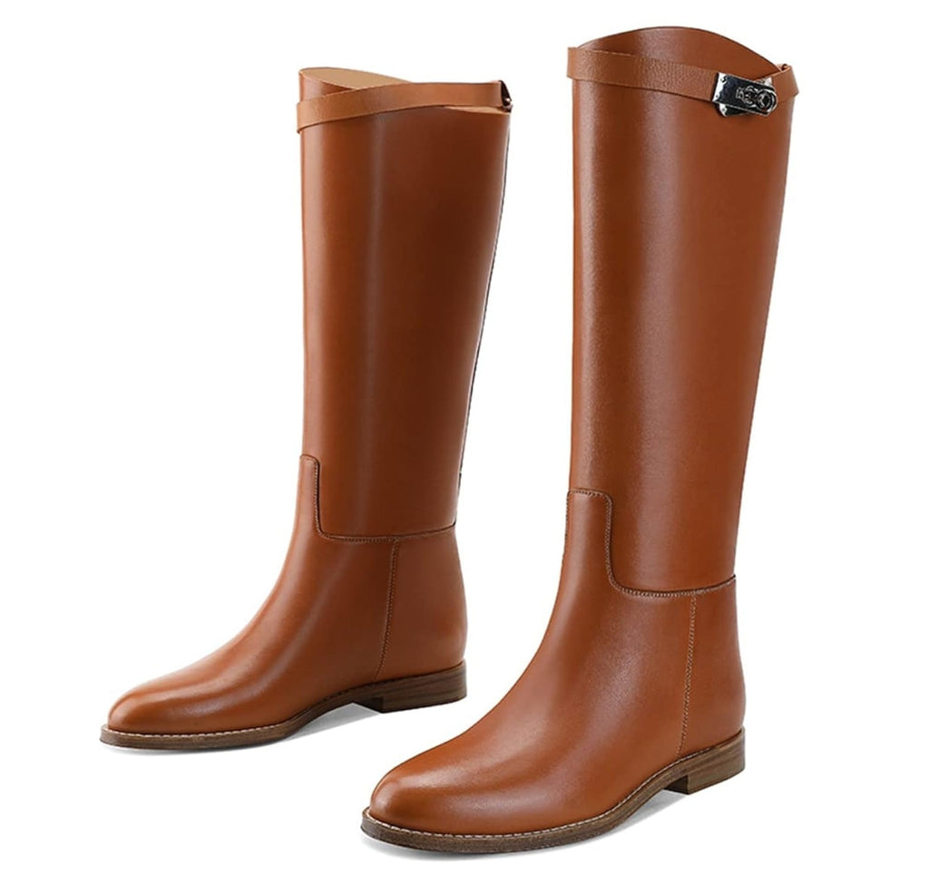 Kniehohe Reitstiefel im Western-Stil Code: Sale50