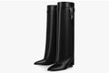Kniehohe Stiefel im Western-Stil mit Stiletto-Absatz Code: Sale50