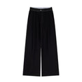 Damen-Hose mit hohem Bund und weitem Bein