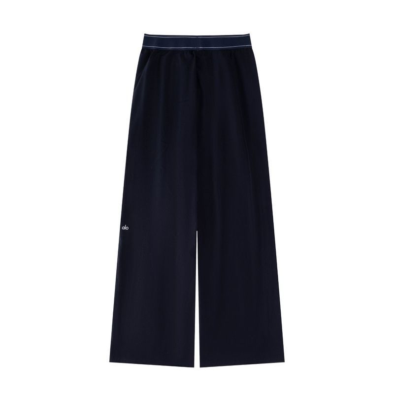 Damen-Hose mit hohem Bund und weitem Bein